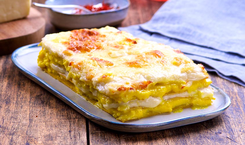 Lasagne sa Sirom i Šafranom Predjela/Iz pećnice Lasagne sa Sirom i Šafranom bofrost