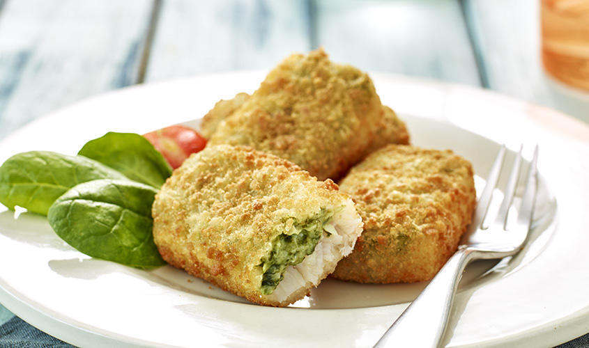 Riba/Panirano Panirani oslić sa špinatom bofrost