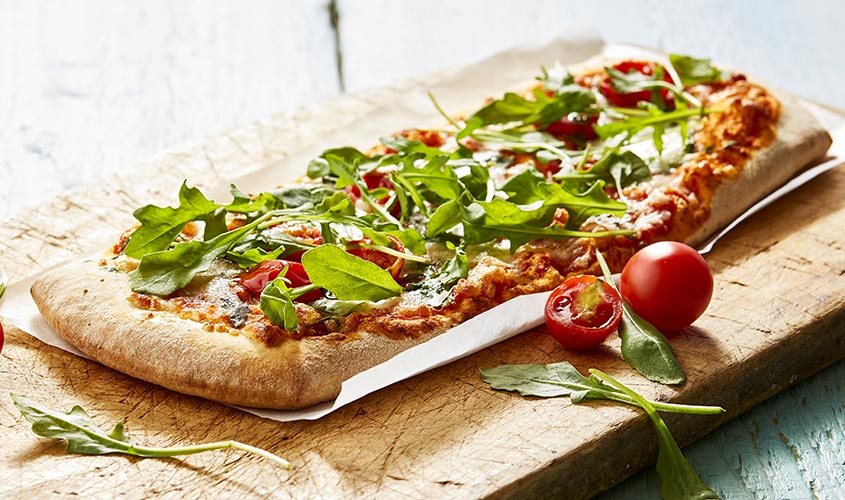 Pizza alla Pala Rukola i Cherry Rajčice Pizze & Snack/Pizze Pizza alla Pala Rukola i Cherry Rajčice bofrost