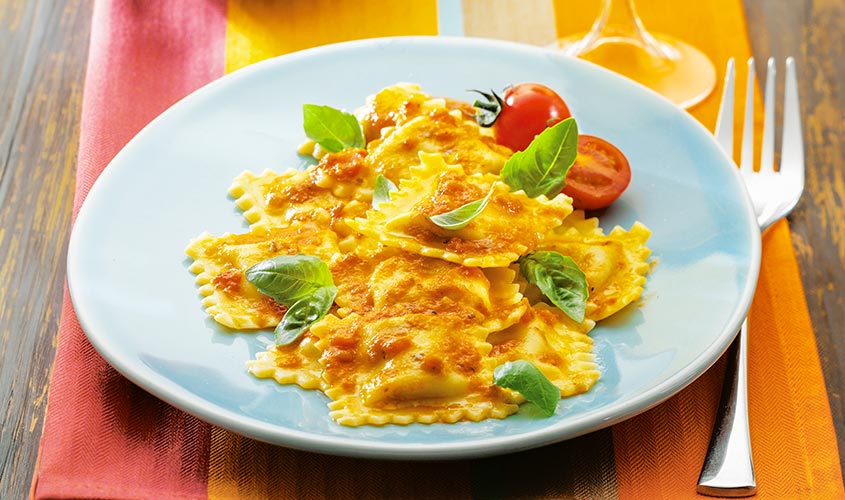 Predjela/Njoki i punjena tjestenina Ravioli s Rajčicom i Bosiljkom bofrost